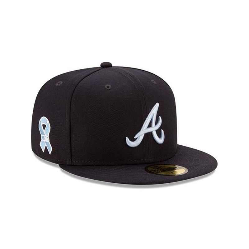 MLB Atlanta Braves Father's Day 59Fifty Fitted (BIP6001) - Blue New Era Caps